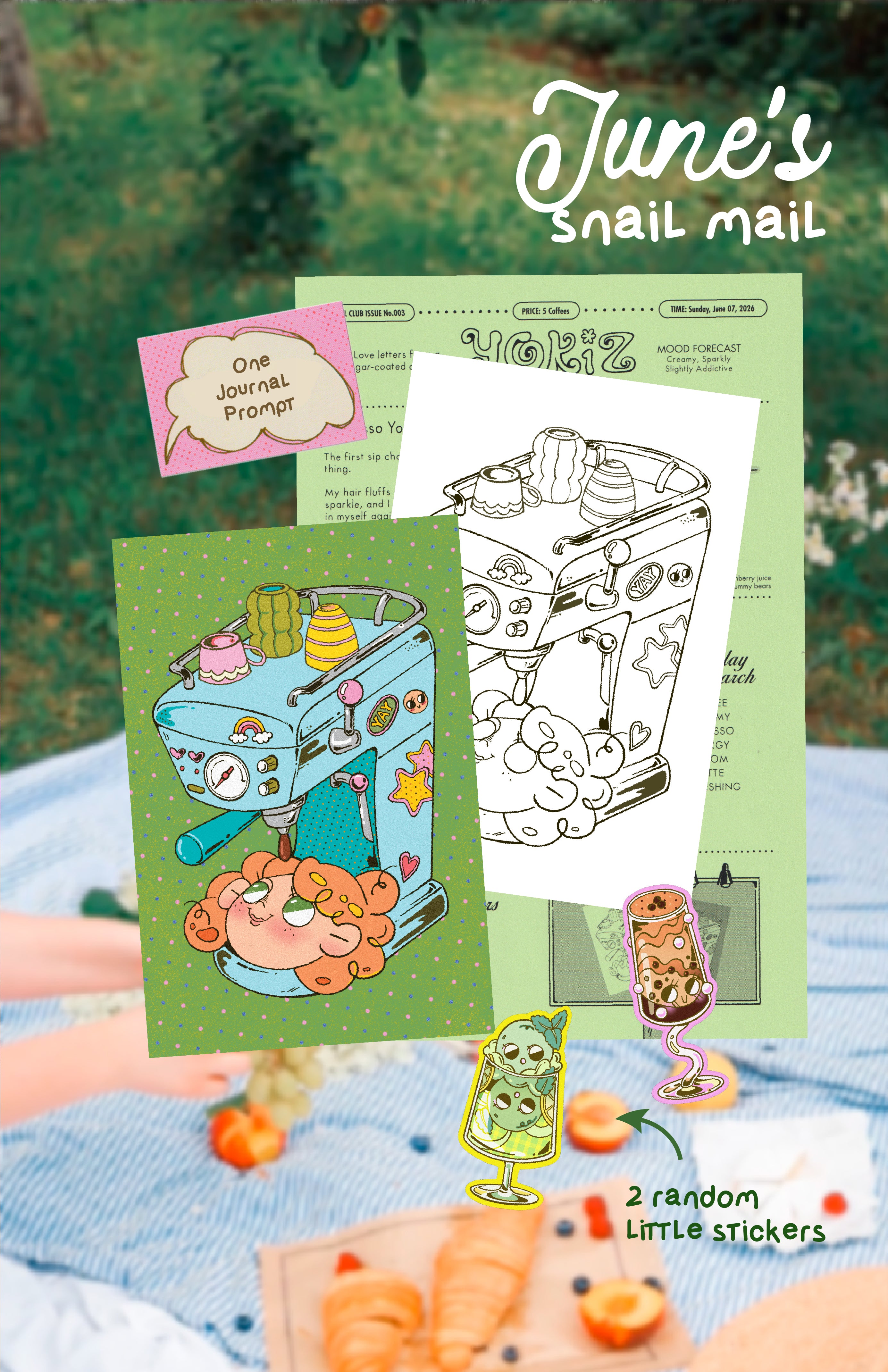 Postcard & Little Sticker Lover