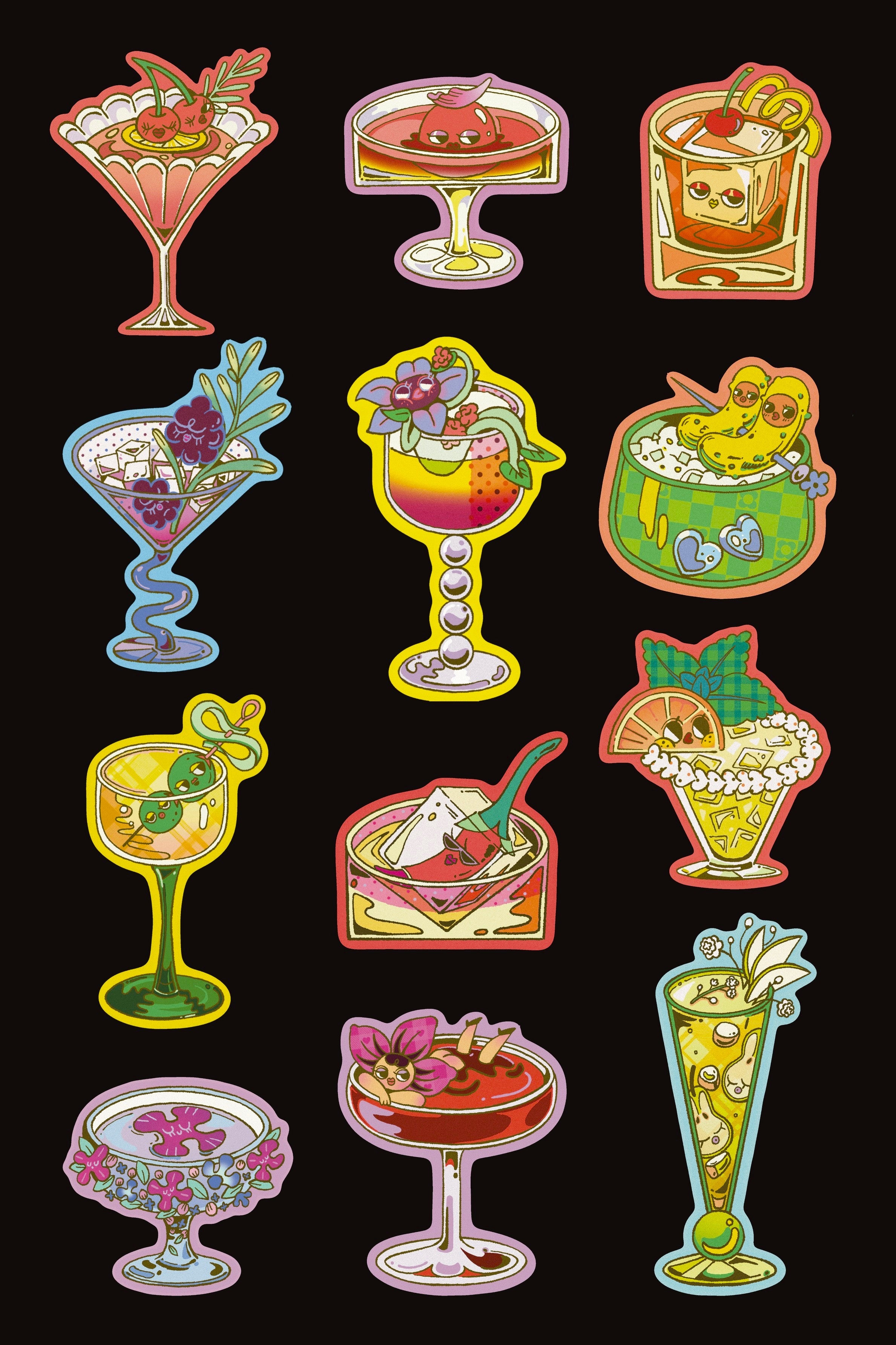 Drink Club Stickers [Classic Series]