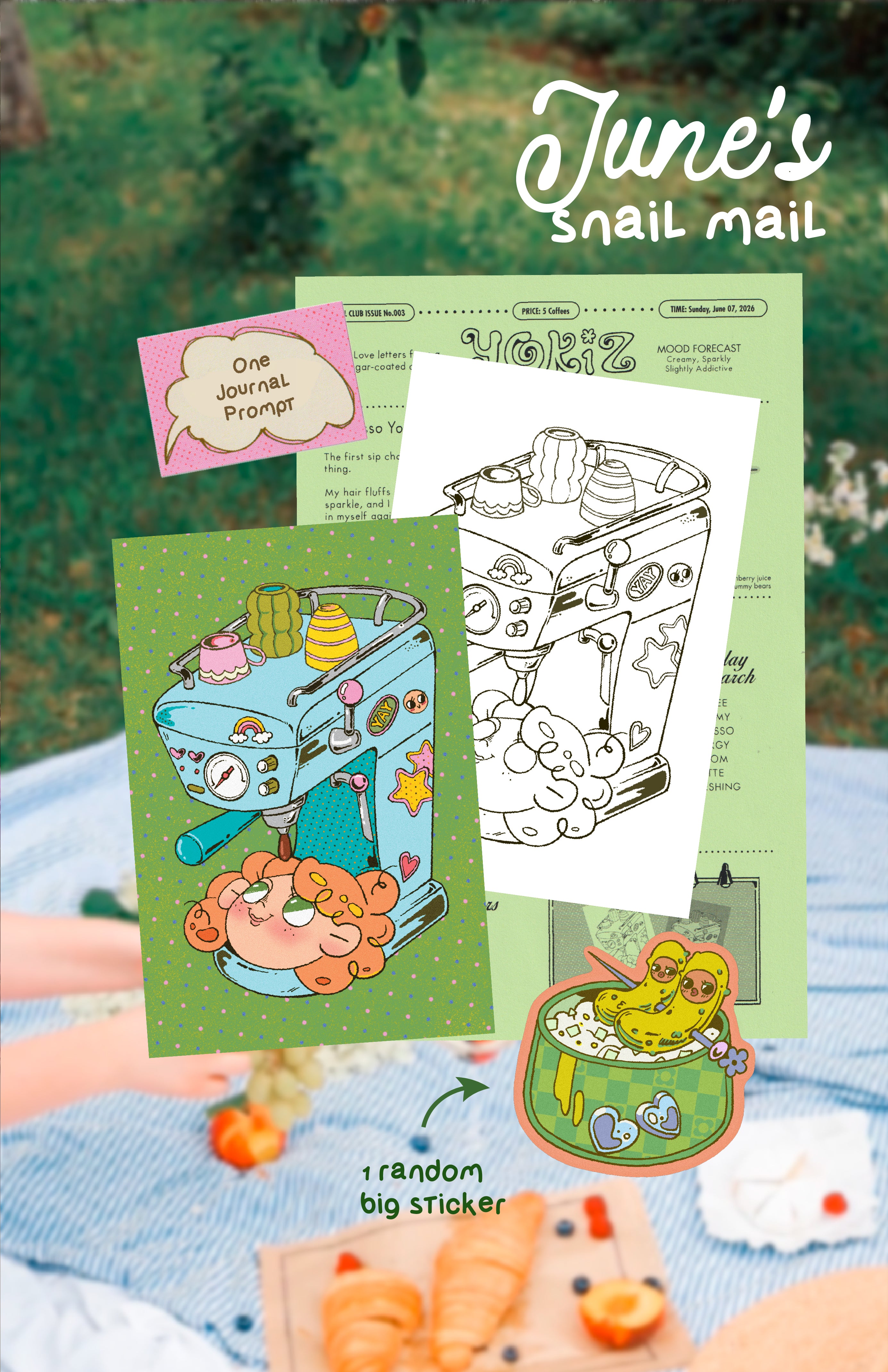 Postcard & Big Sticker Lover
