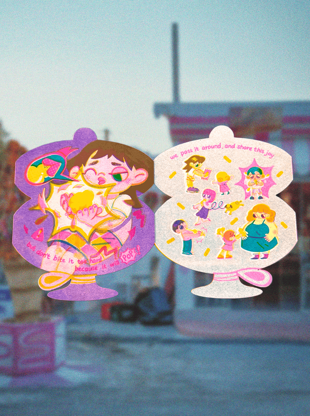 Bubble Ice Cream Riso Zine