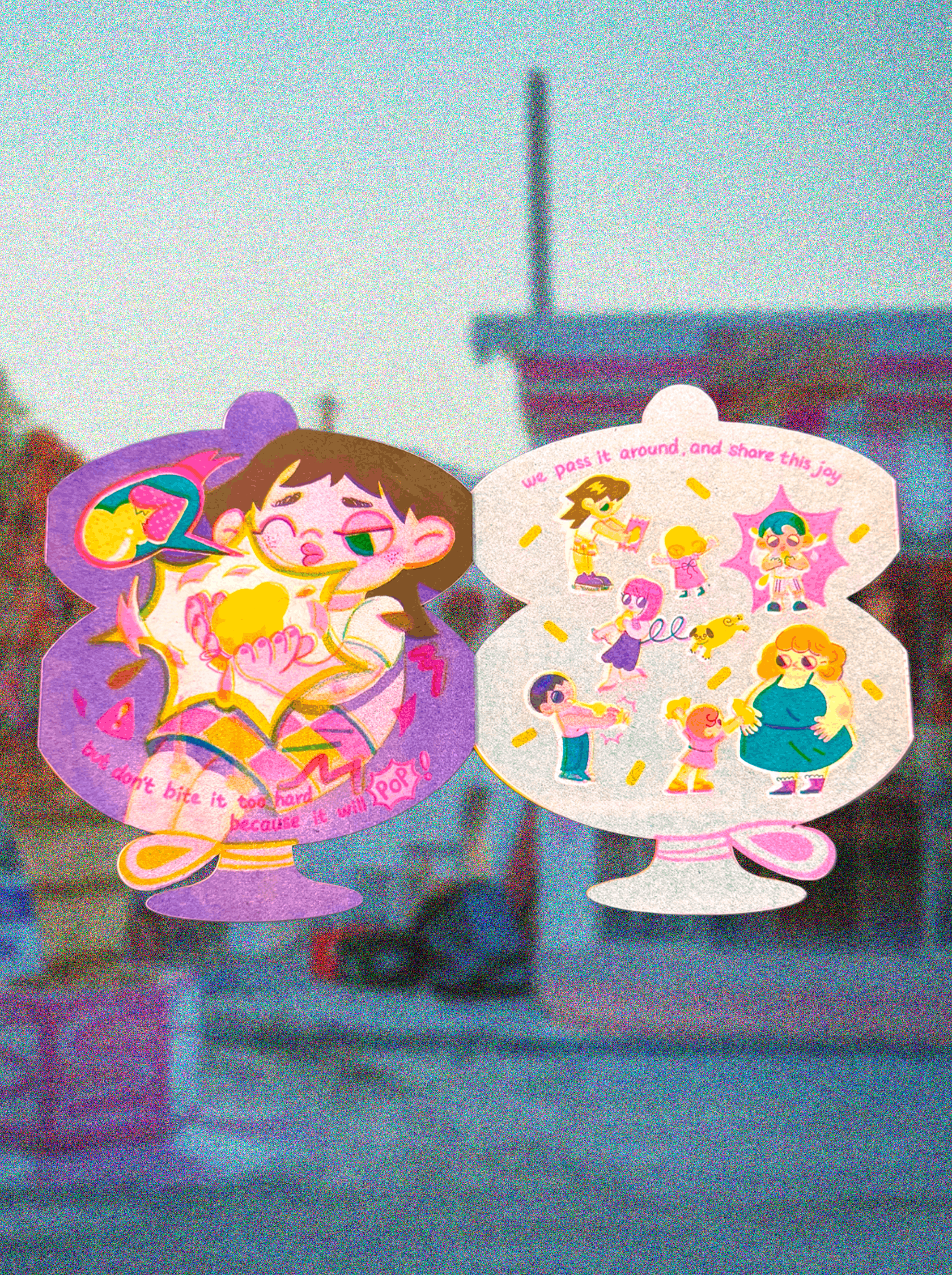 Bubble Ice Cream Riso Zine