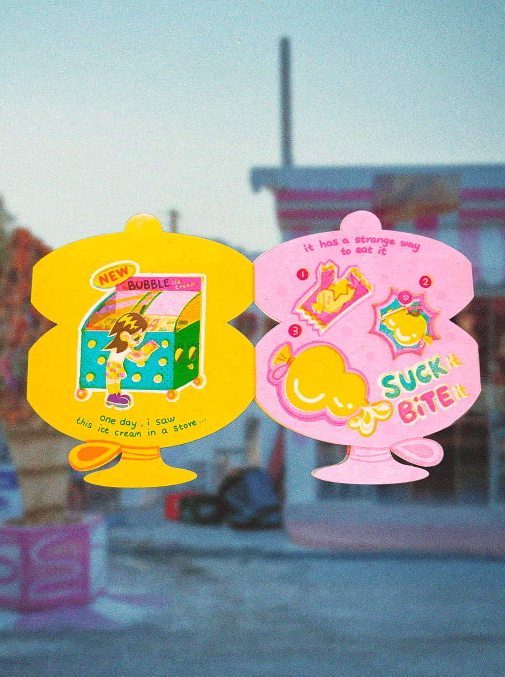 Bubble Ice Cream Riso Zine