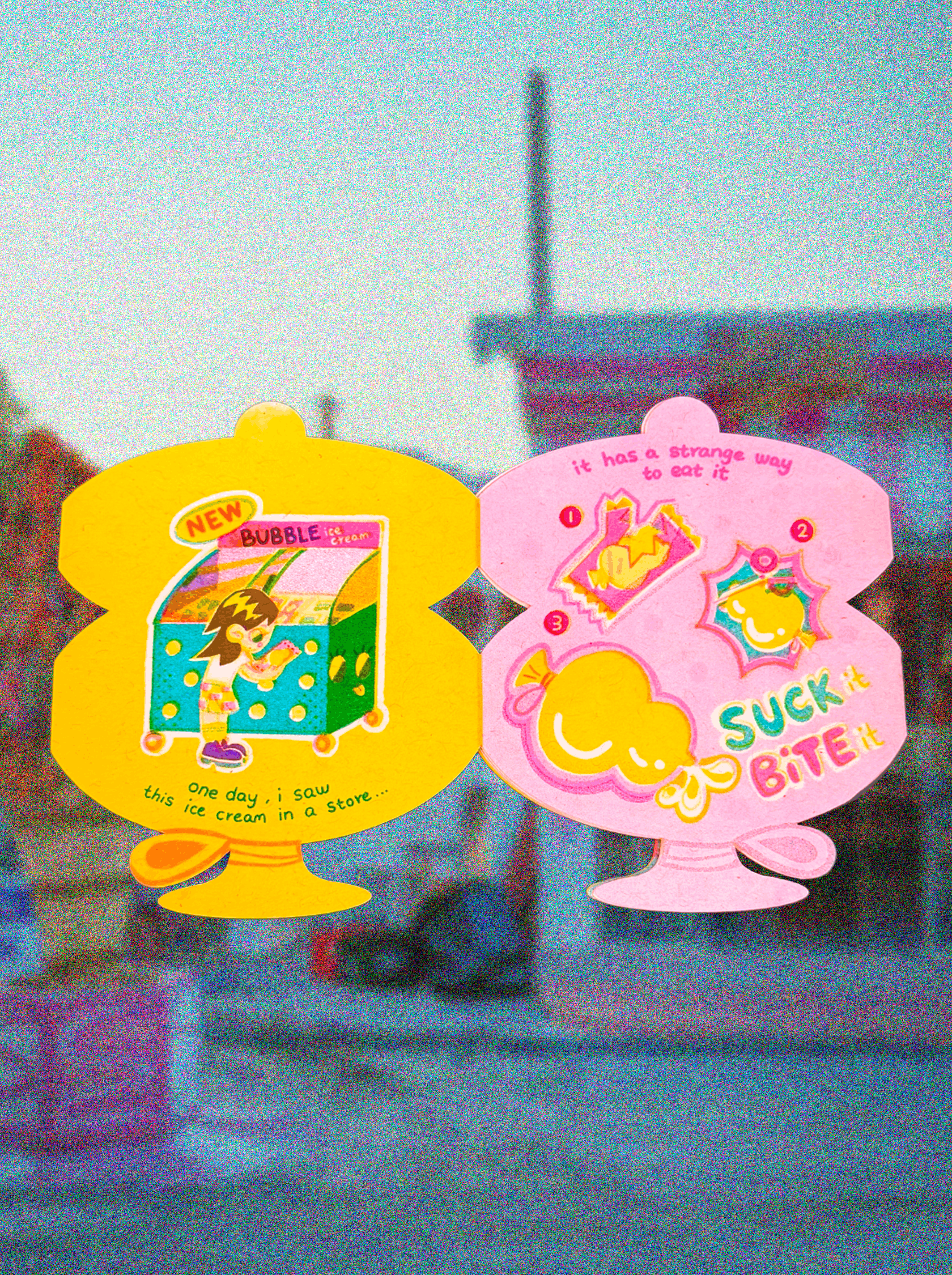 Bubble Ice Cream Riso Zine