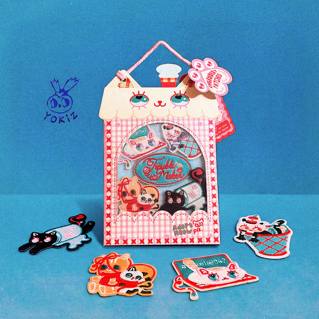 [LIMITED EDITION] Trouble Maker Cats Embroidery Patches