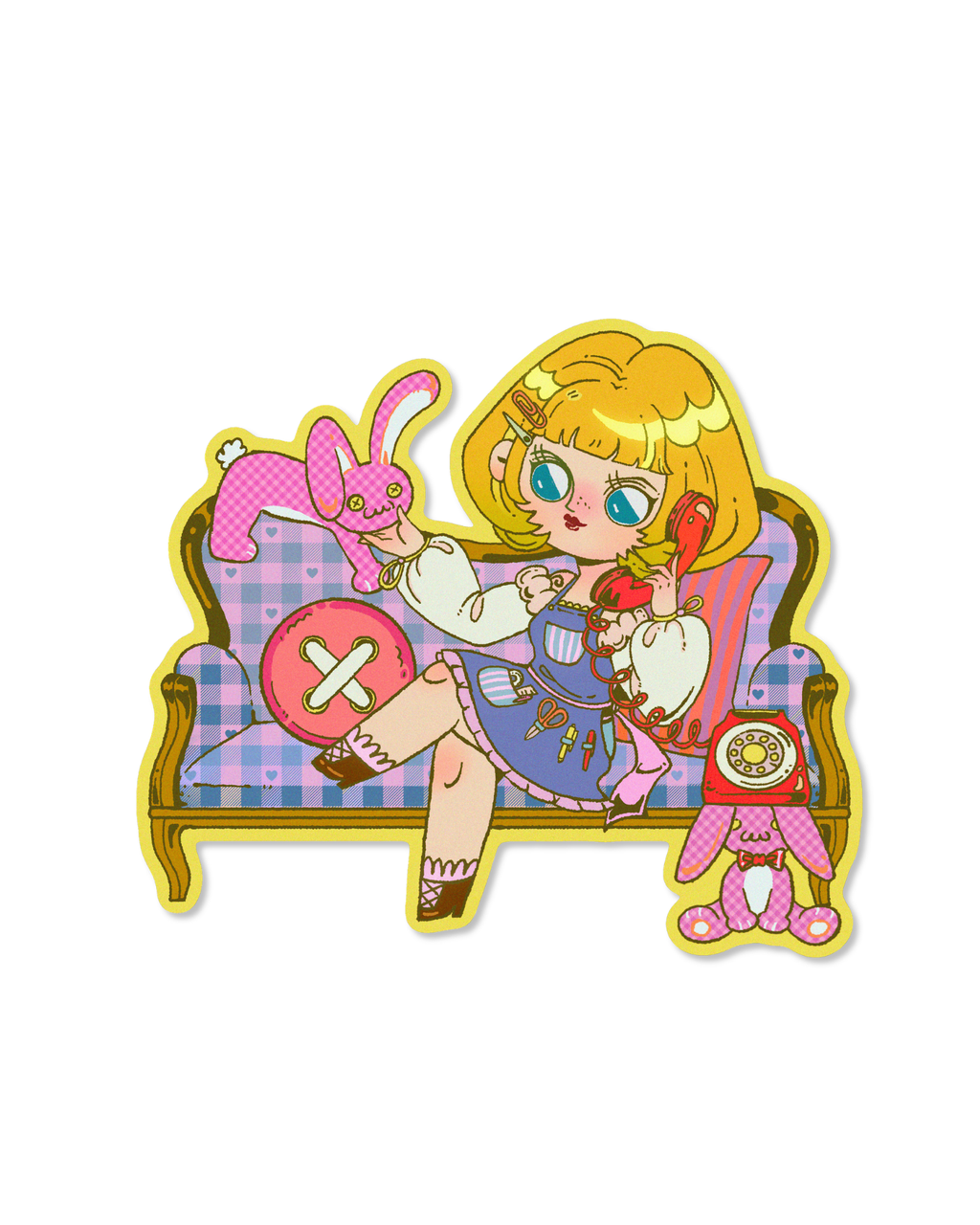 Toy Restorer on the Sofa Sticker