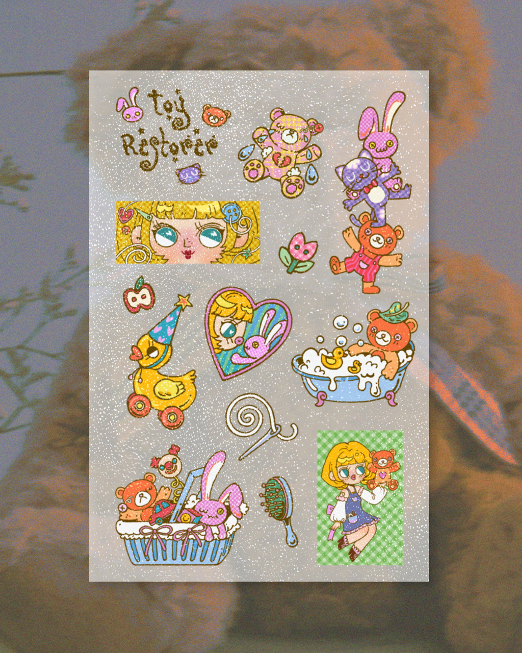 Toy Restorer Toolkit Sticker Sheet